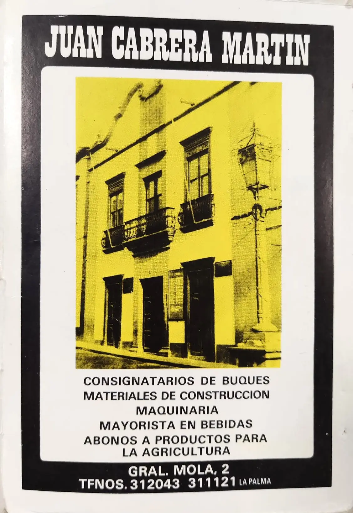 Publicidad Guía de La Palma, 1972